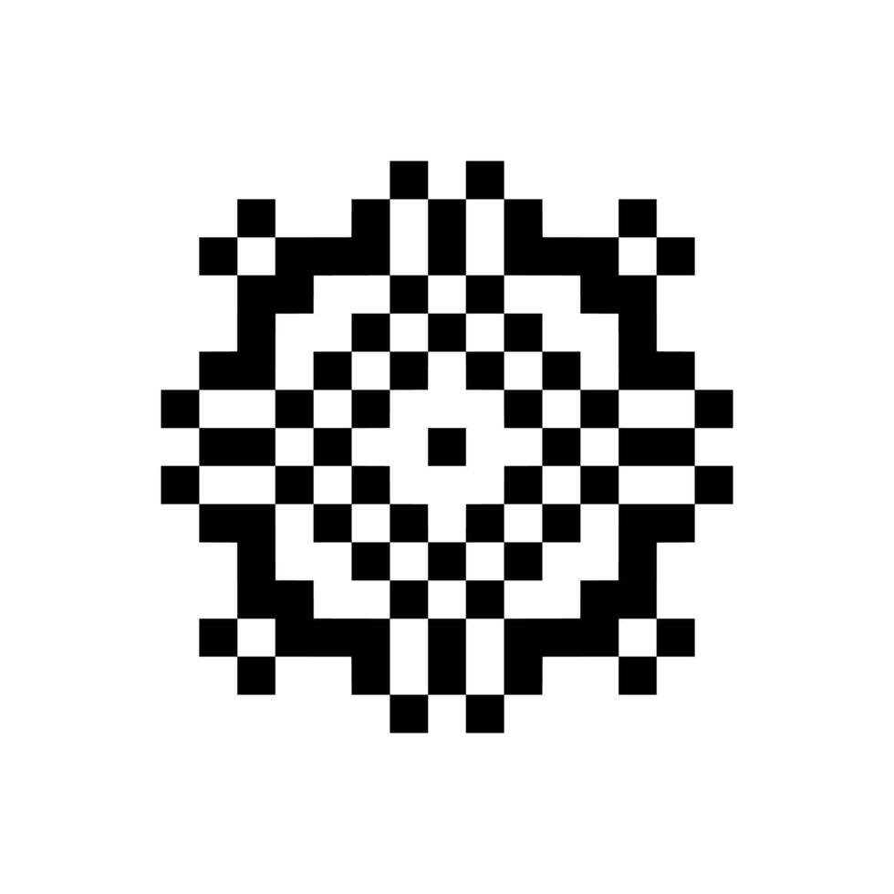 classic wave pixel art pattern soft stylish touch vector