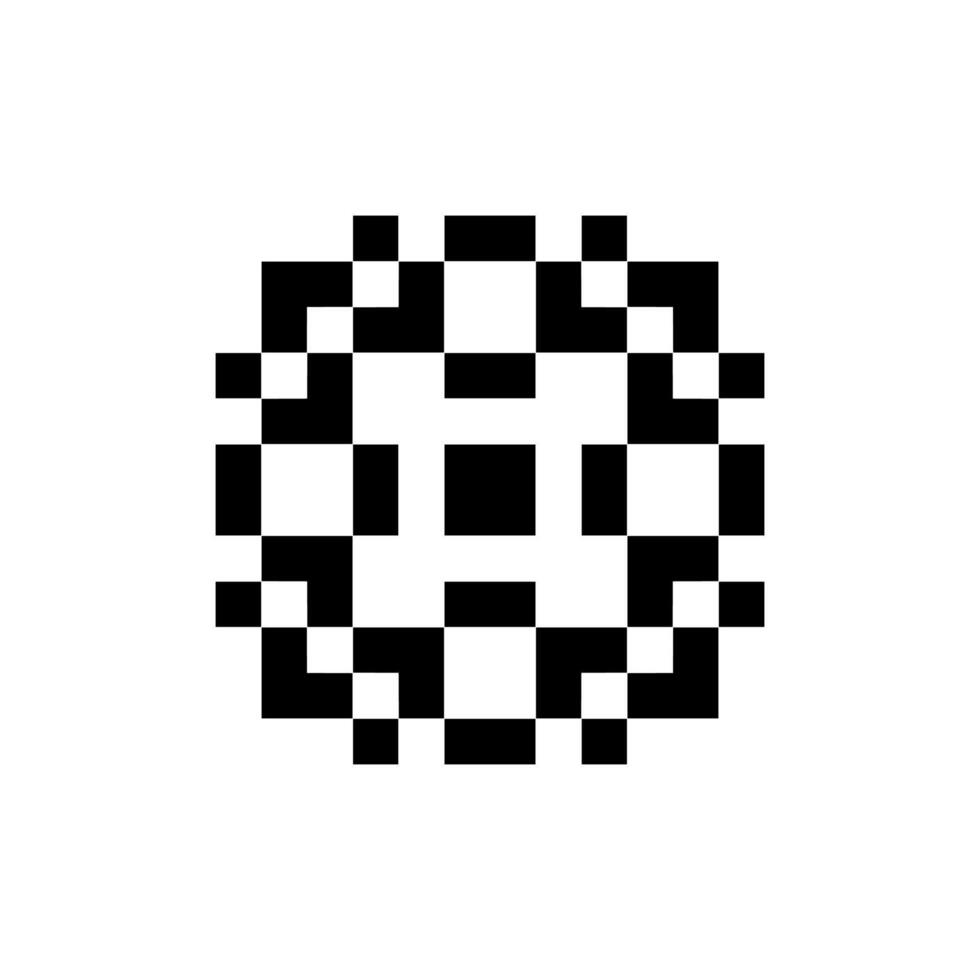 ornamental scroll pixel art vector