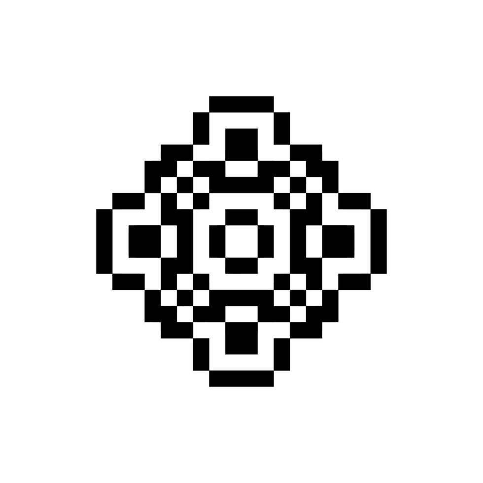 decorative ornament pixel art vector