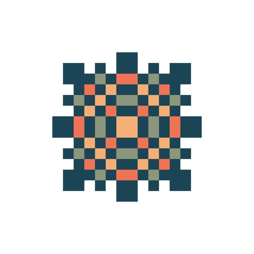 artistic ribbon pixel art vector