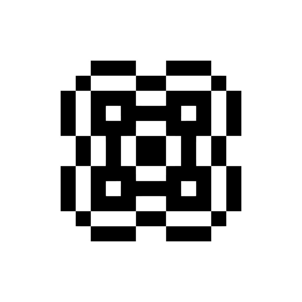 historical emblem pixel art element nostalgic elegant feel vector