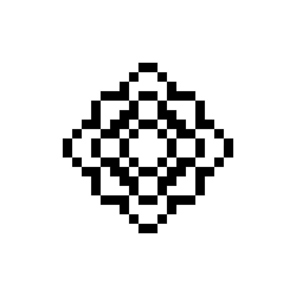 vintage badge pixel art vector