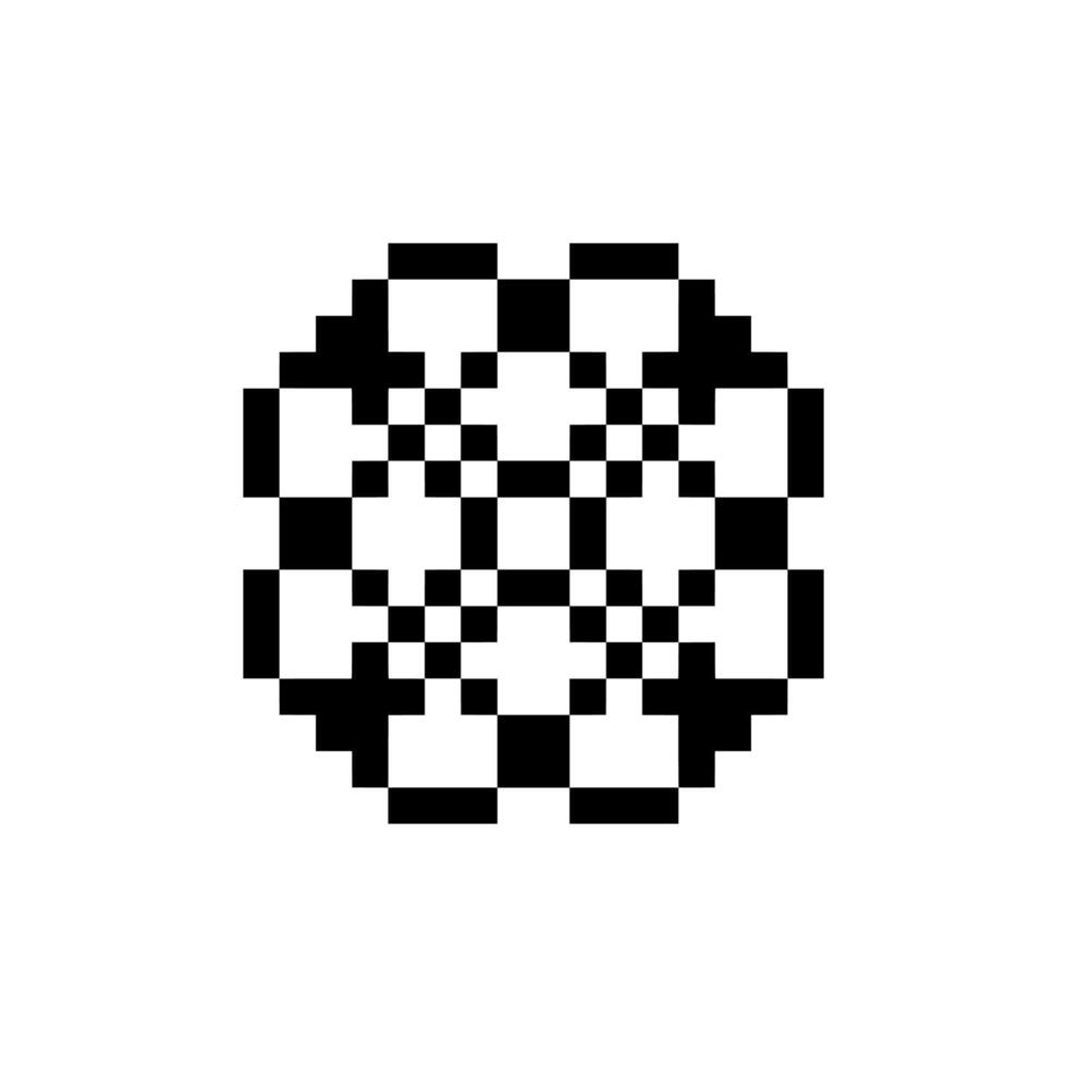detailed symbol pixel art vector