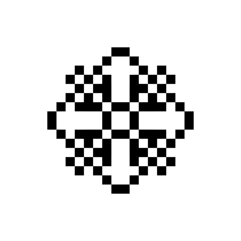 timeless artwork pixel art motif vintage old-school inspiration vector