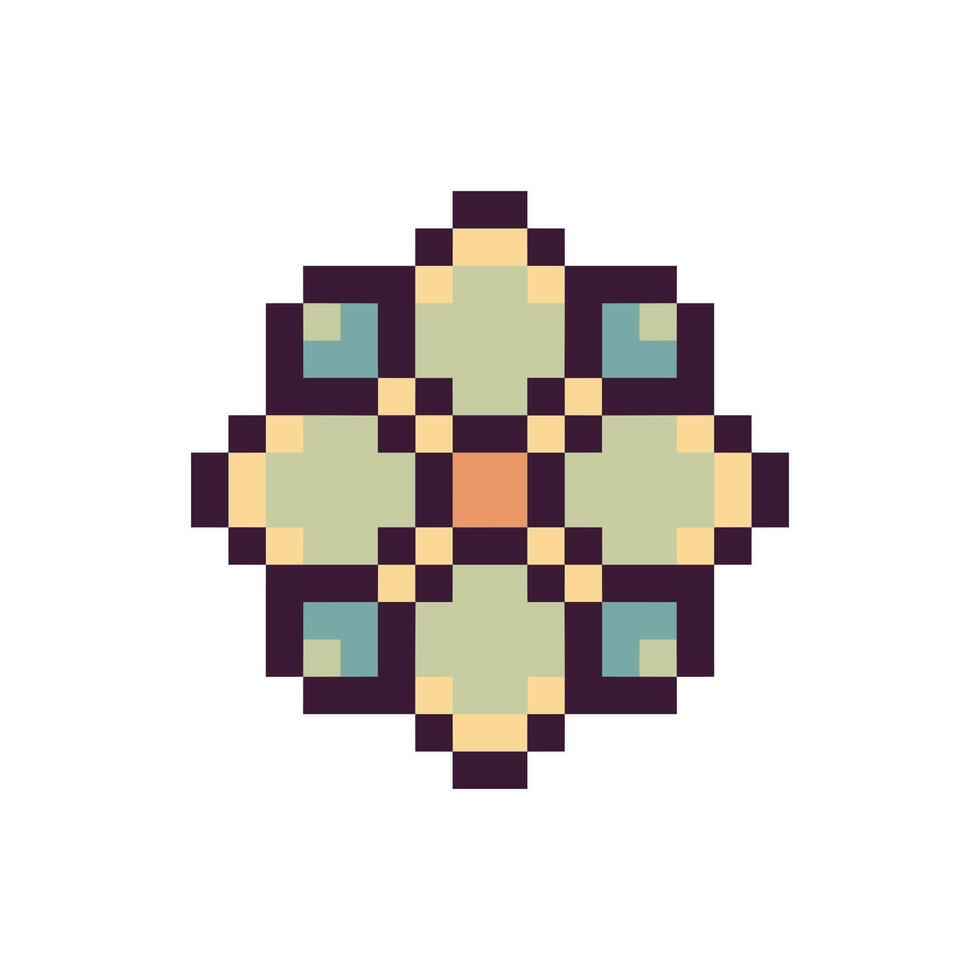 Retro pixel abstract illustration vector