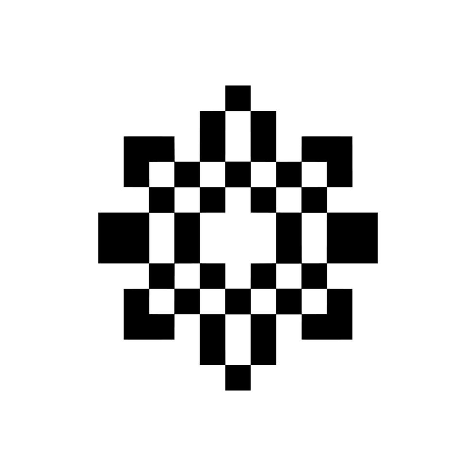 Pixel art retro-inspired design vector