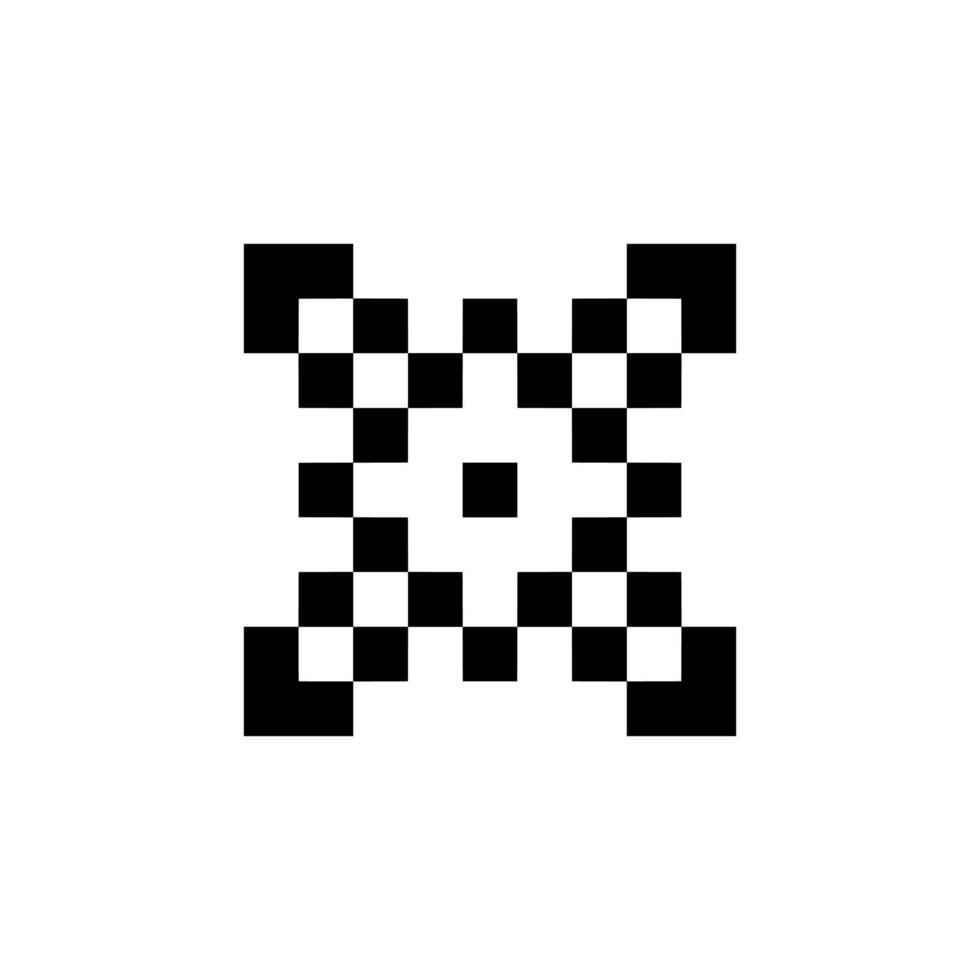 elegant stripe pixel art vector