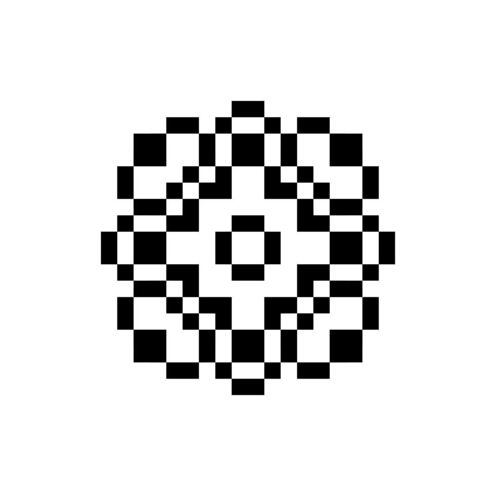 smooth decoration pixel art vector