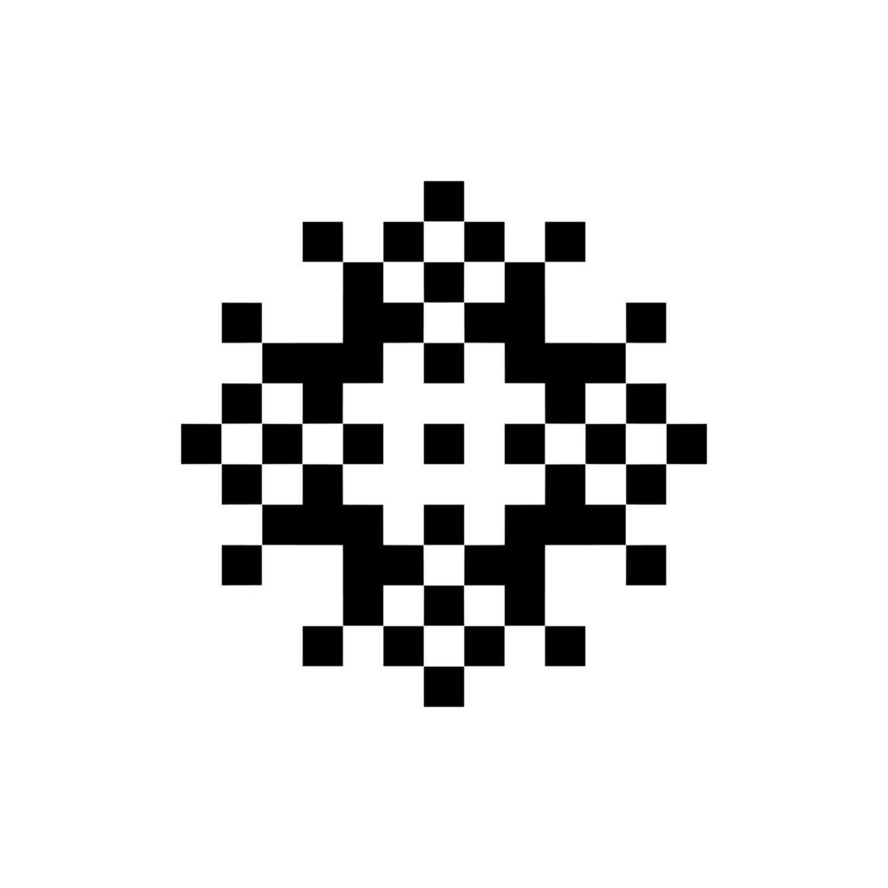 vintage texture pixel art pattern bold stylish look vector