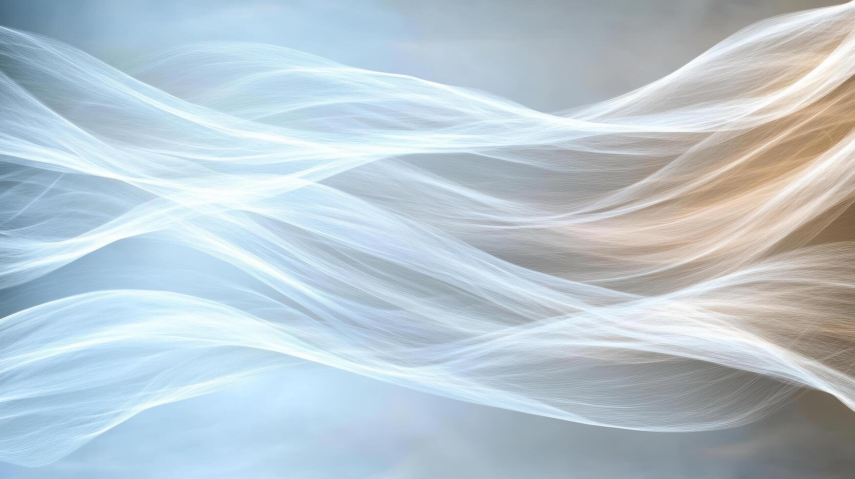 Flowing lines create abstract techno background with soft hues photo