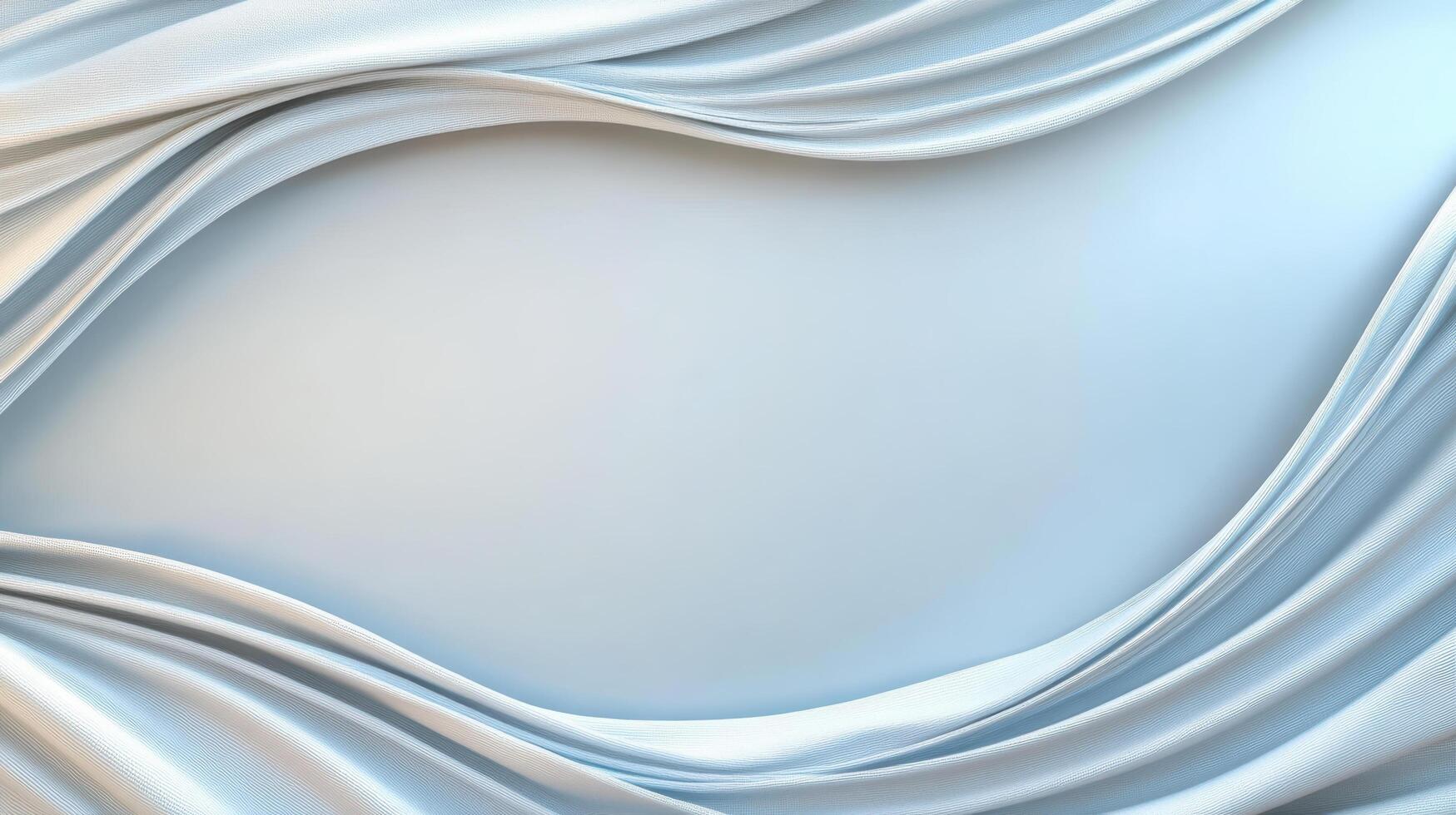 Soft flowing lines create elegant abstract background in light blue photo