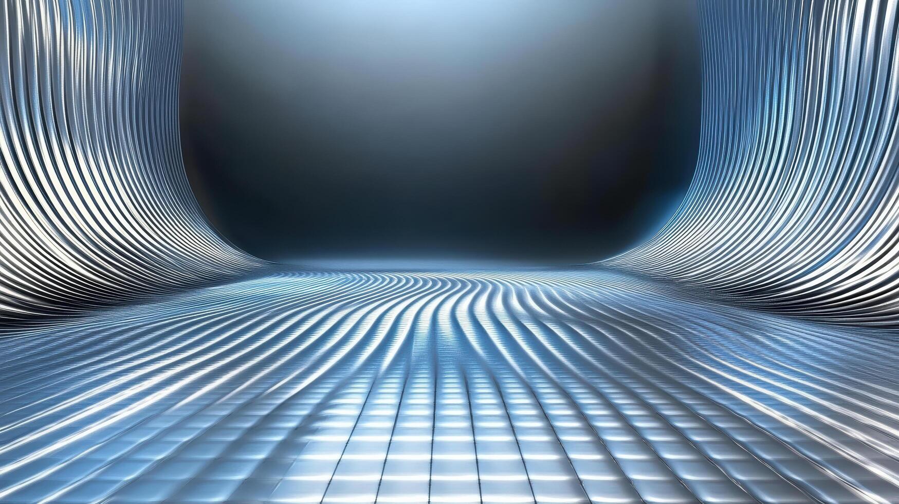 Sleek abstract background with flowing lines and reflective surfaces photo