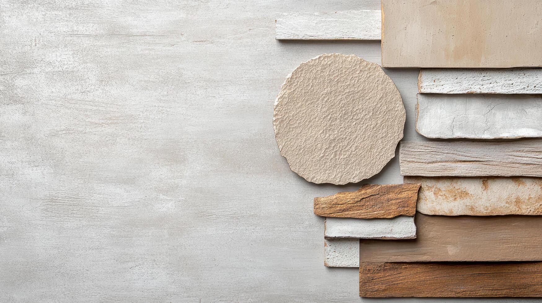 Layered textures with blend of metallic and organic materials create depth photo