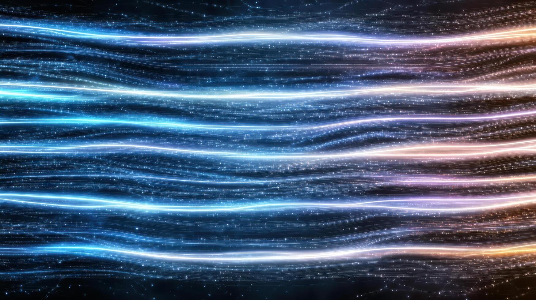 Colorful data streams representing AI algorithms in dynamic flow photo