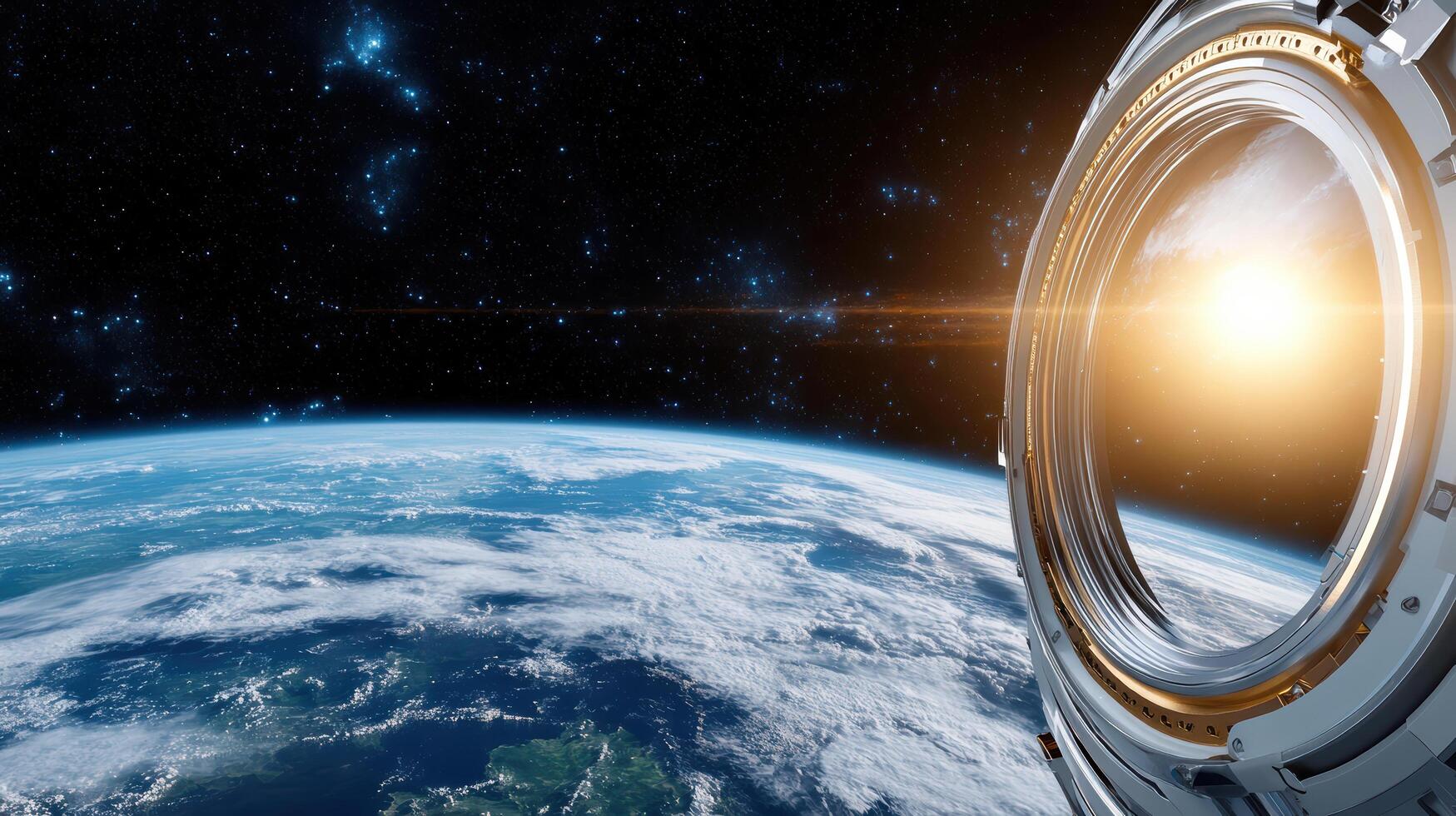 An astronaut's view of earth from space photo