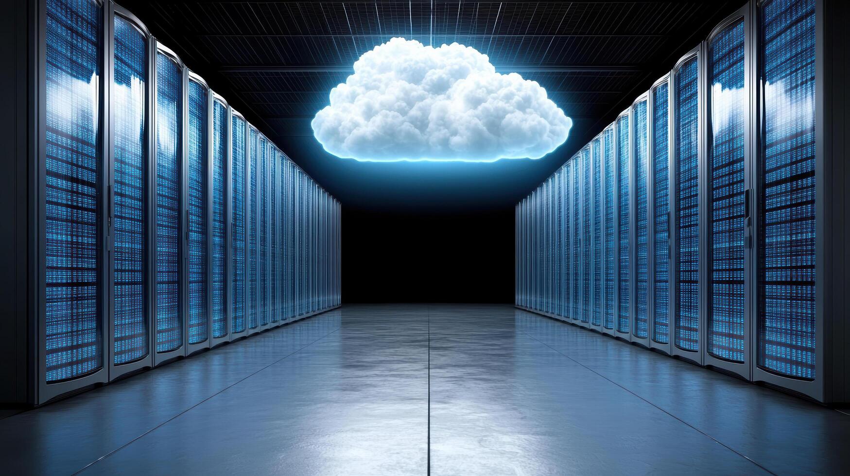 Cloud computing and data center photo