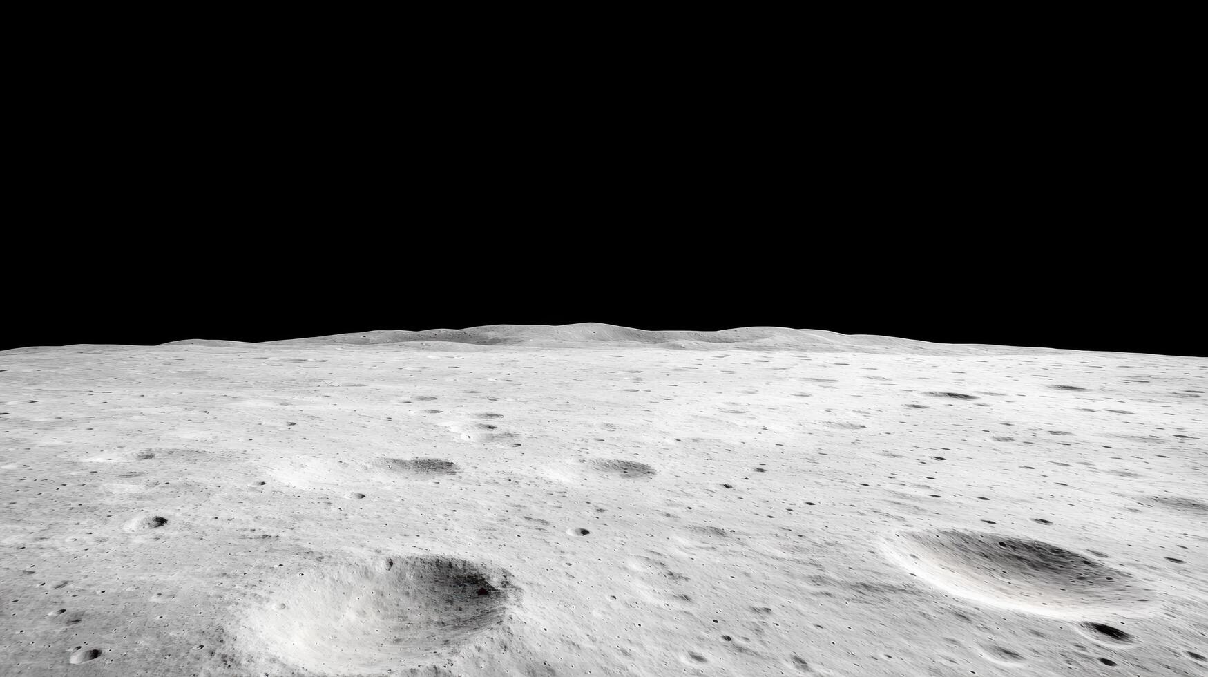The moon surface is seen from the surface of the moon photo