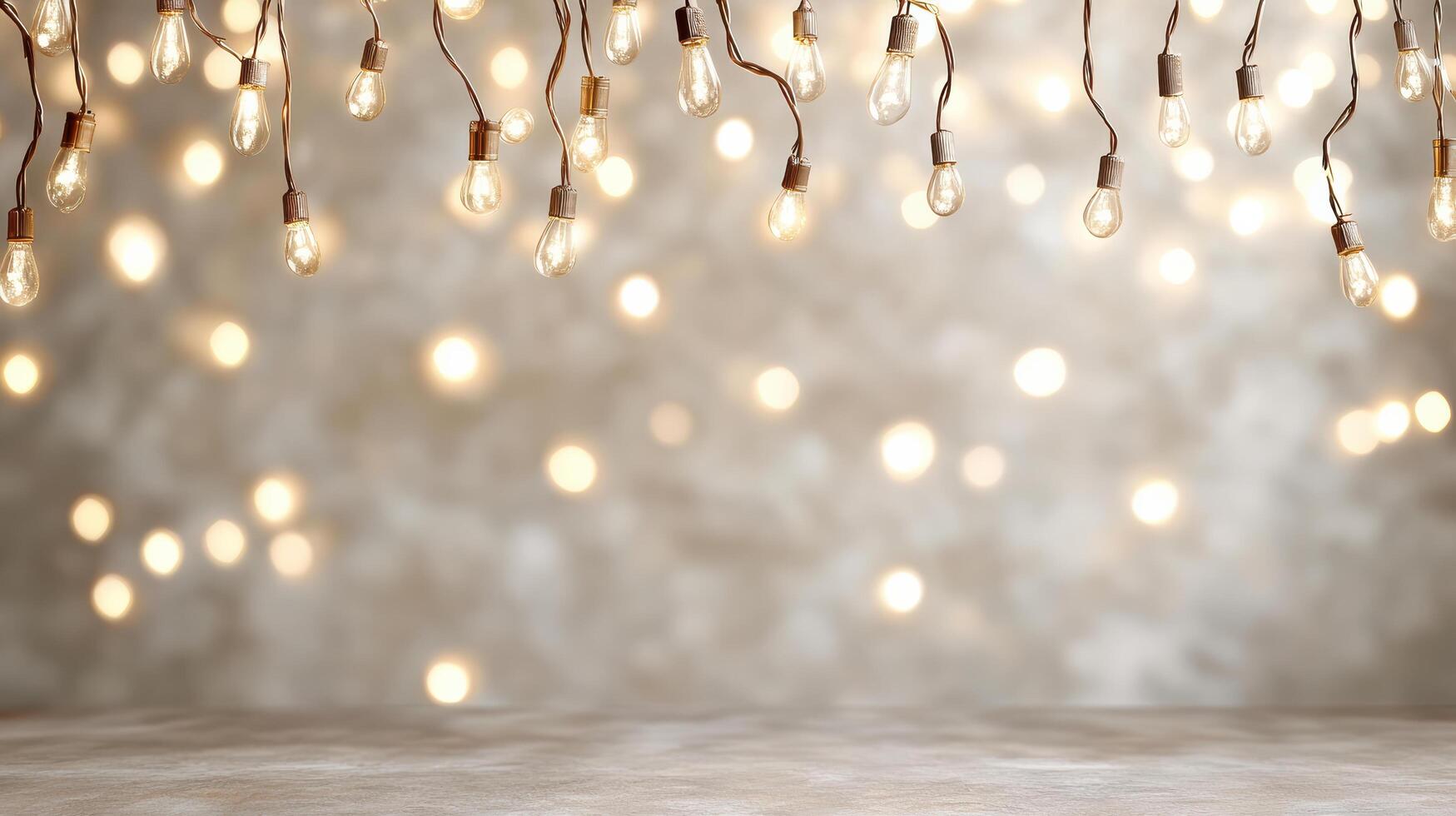 Soft dreamy lights create romantic abstract bokeh background, enhancing atmosphere photo