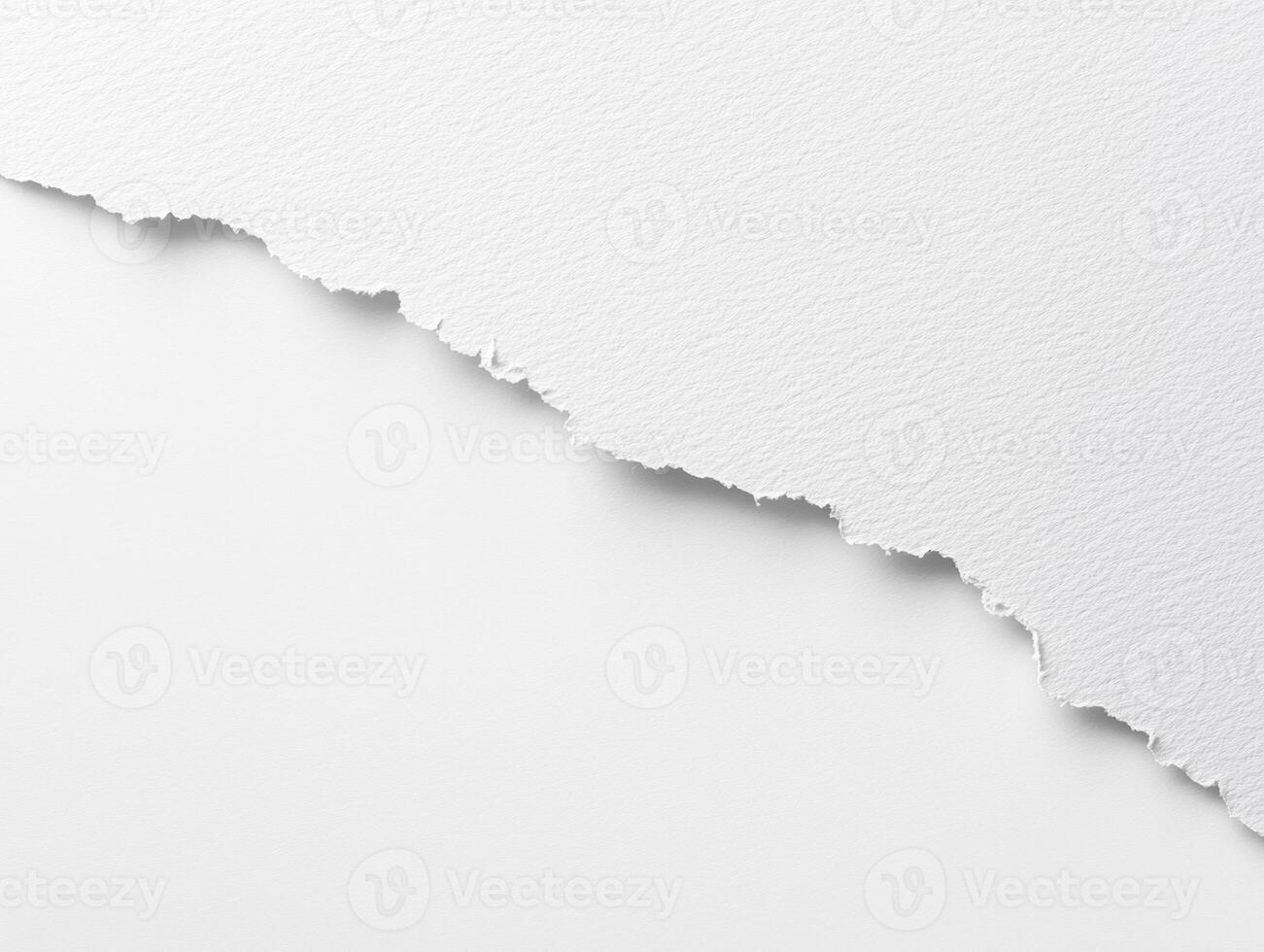 White torn paper texture creating a minimalist design background photo