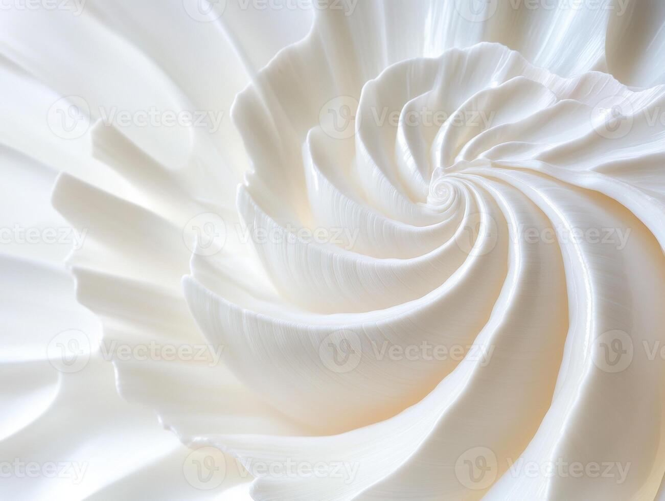 Whipped cream swirl design crafted with precision in kitchen photo