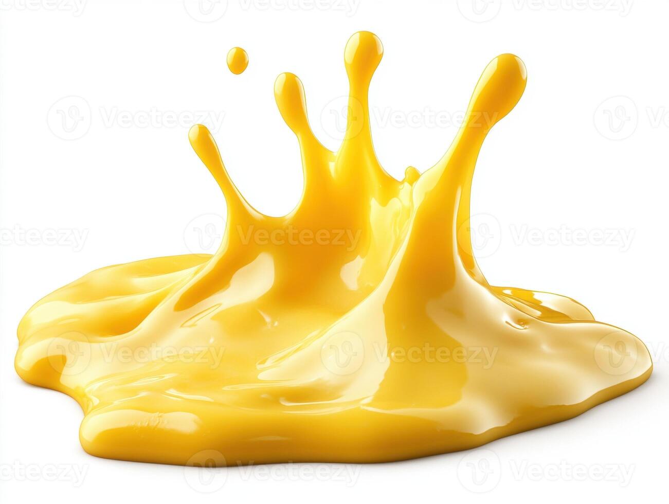 Cheese splash highlighting texture close up photo