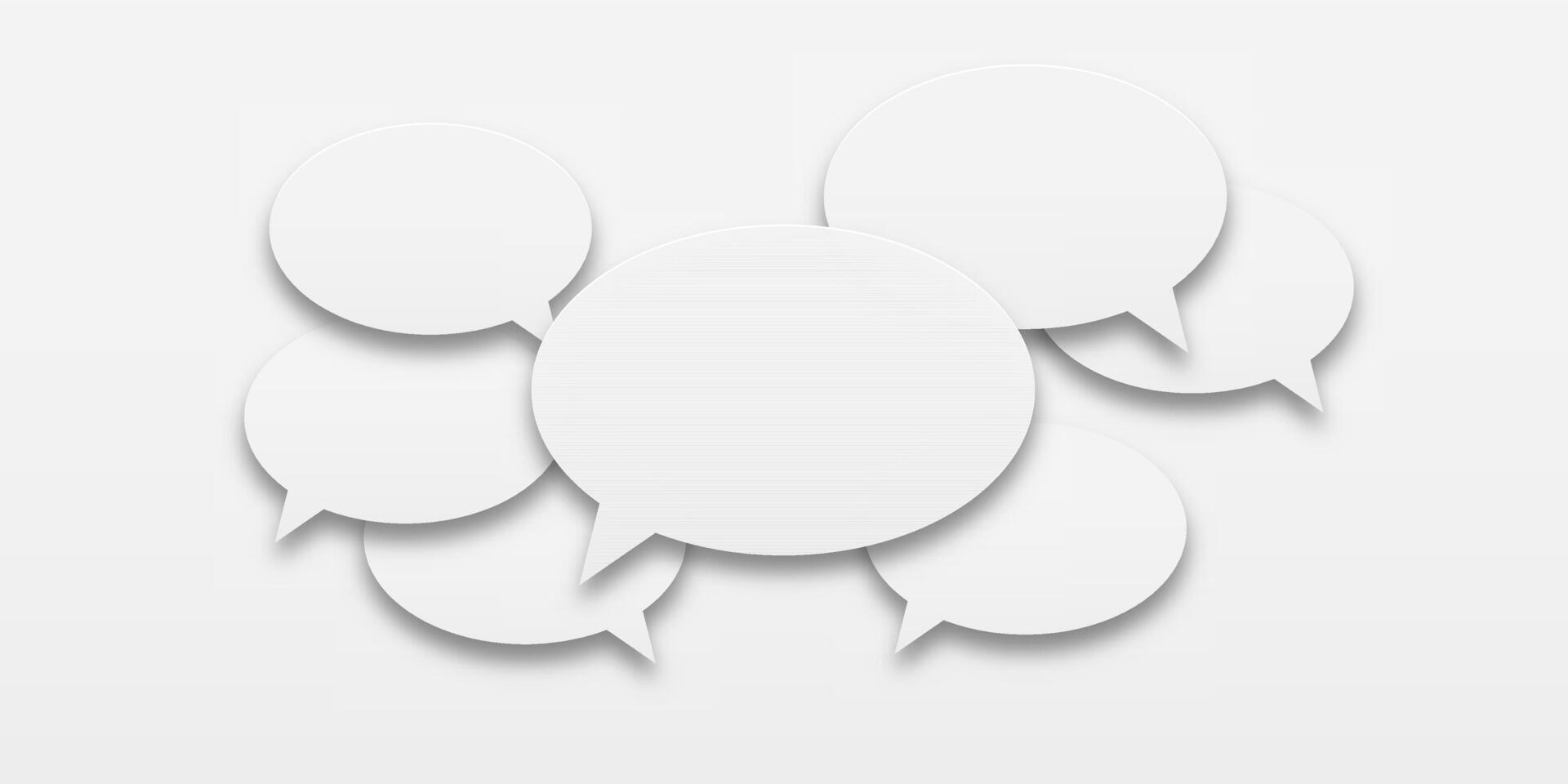 Speech bubbles with dialogue lines. Icons showing friends chatting and exchanging messages daily. vector