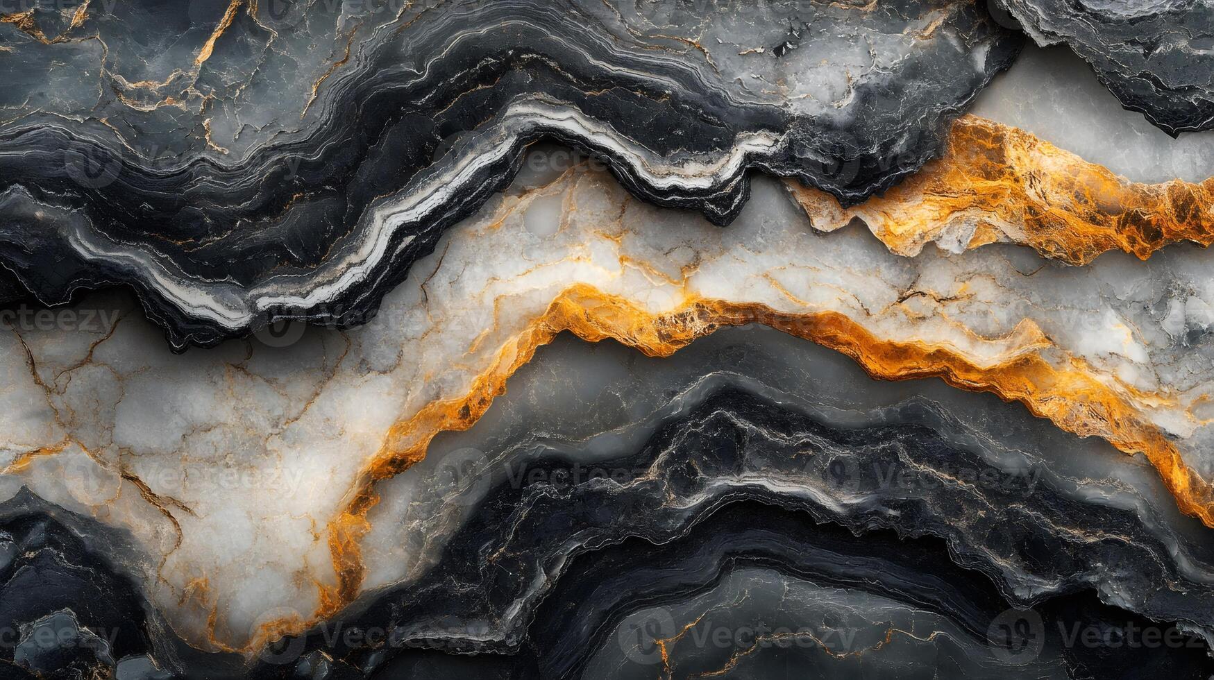 Luxurious marble texture featuring striking gold veins photo