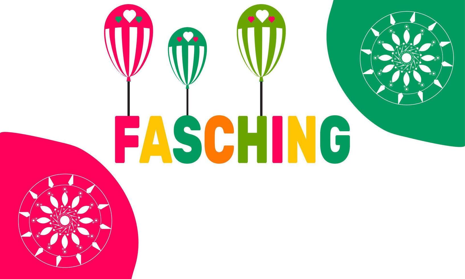 Fasching season starts in November Crazy costumes loud music and pranks make it Germany most fun festival vector