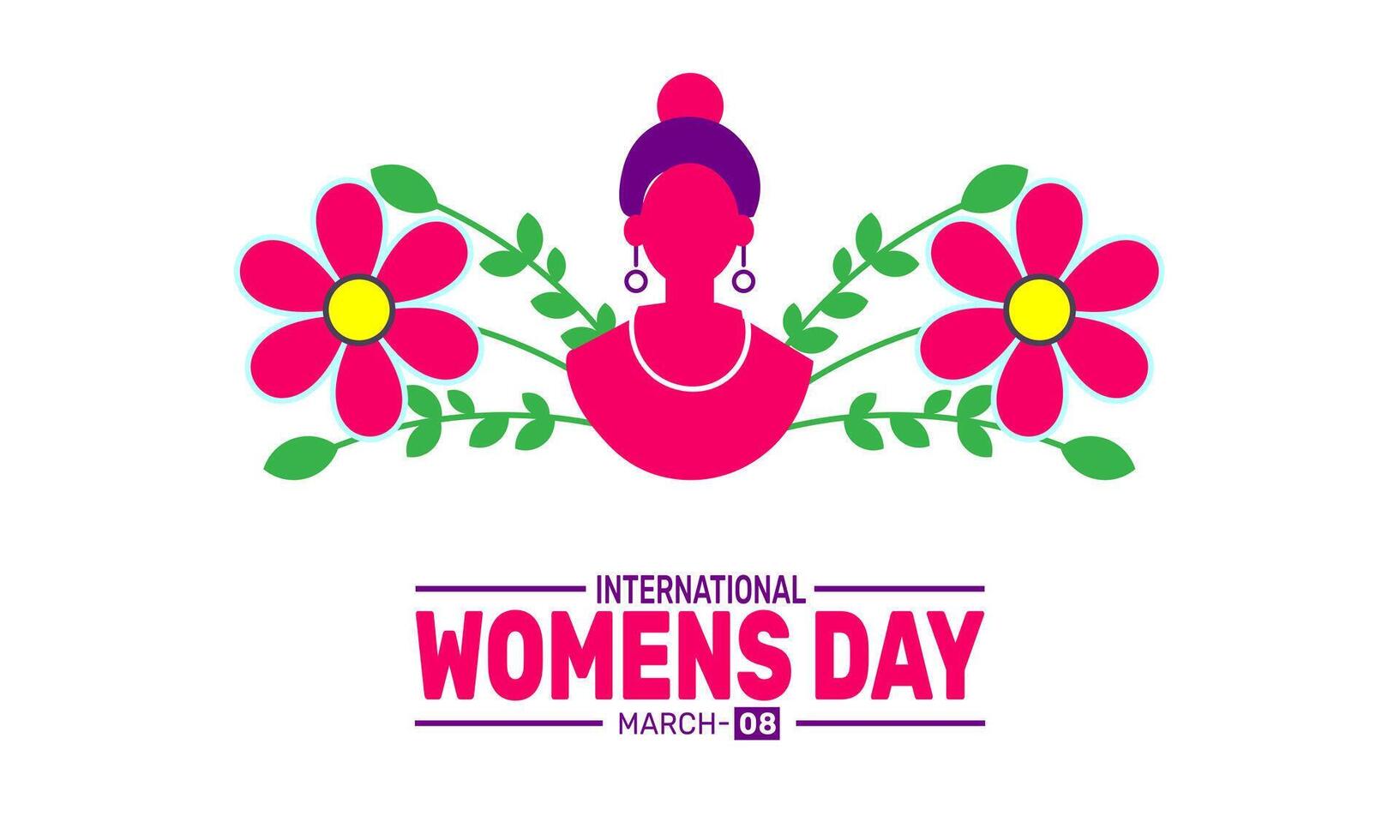 International Womens Day celebrates the achievements and contributions of women worldwide promoting gender equality empowerment and progress in all areas of life and society. vector