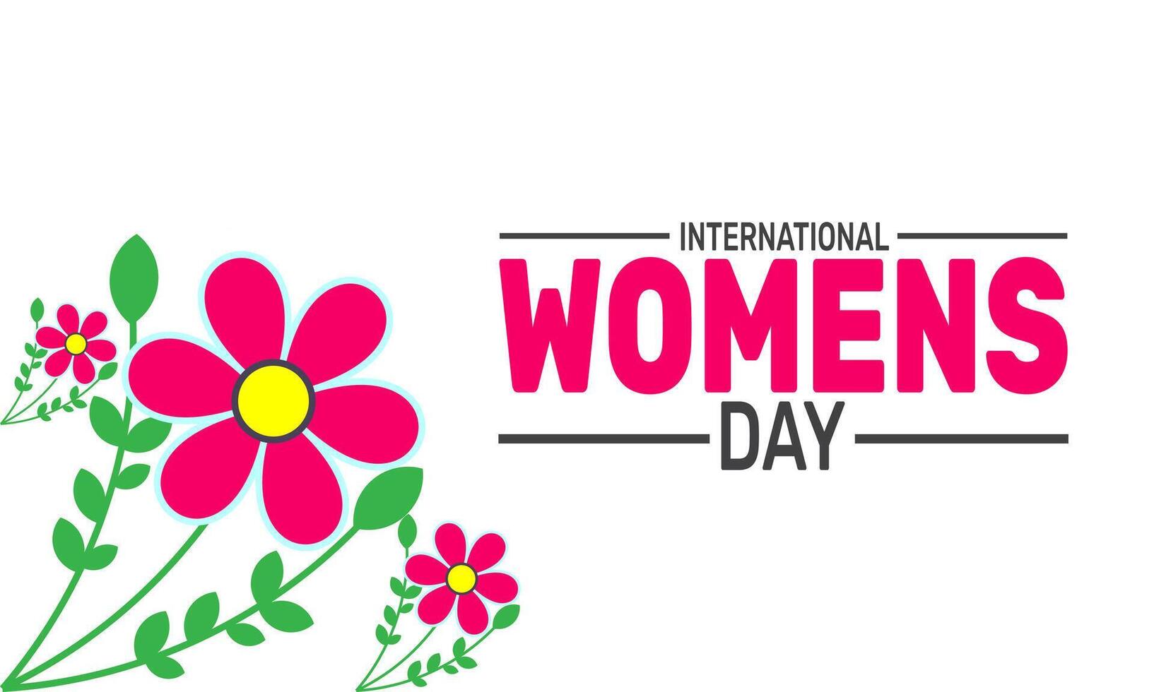 International Womens Day is a global event recognizing the contributions of women raising awareness for gender equality and inspiring positive change in society. vector