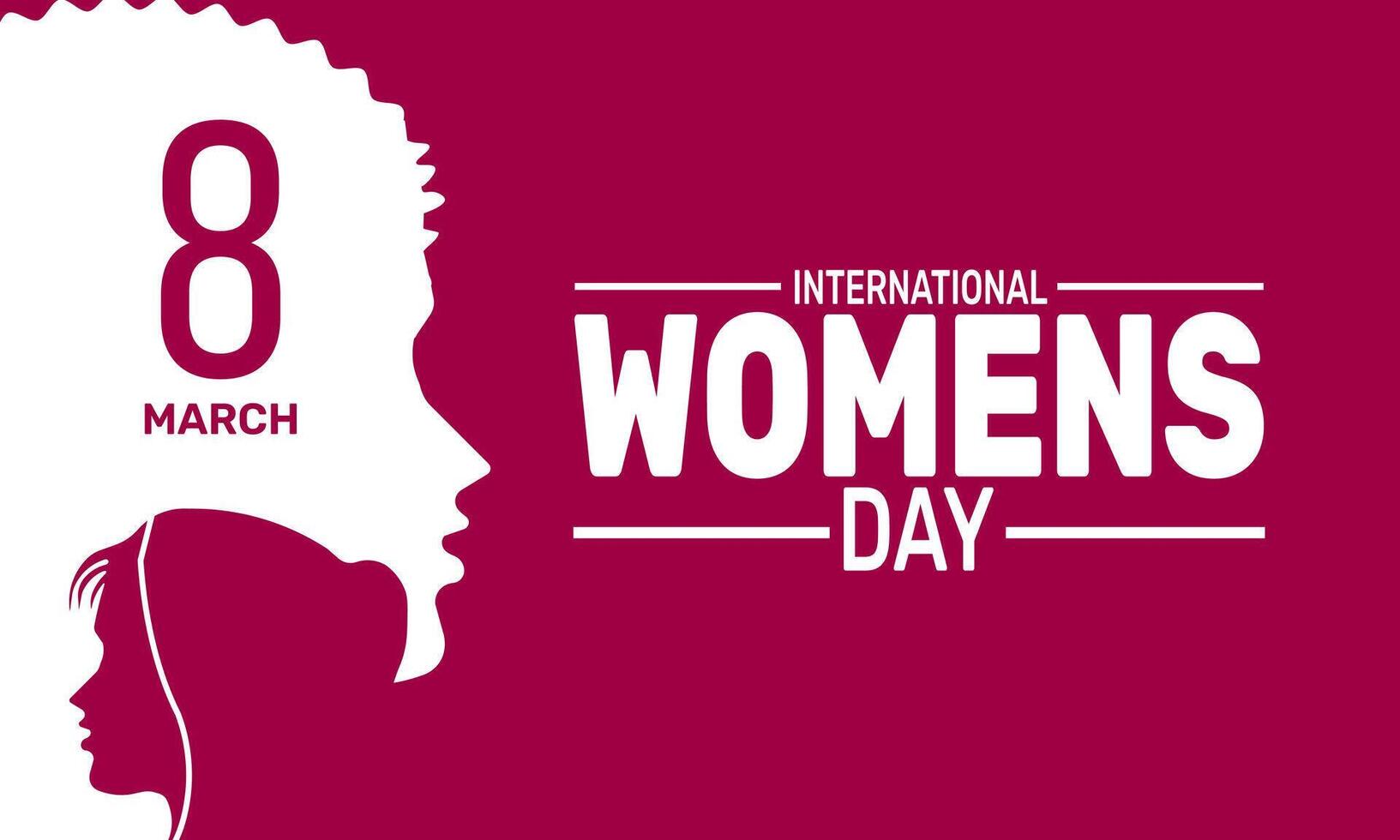 Celebrate International Womens Day by honoring the strength resilience and achievements of women while advocating for gender equality and empowerment across the world. vector