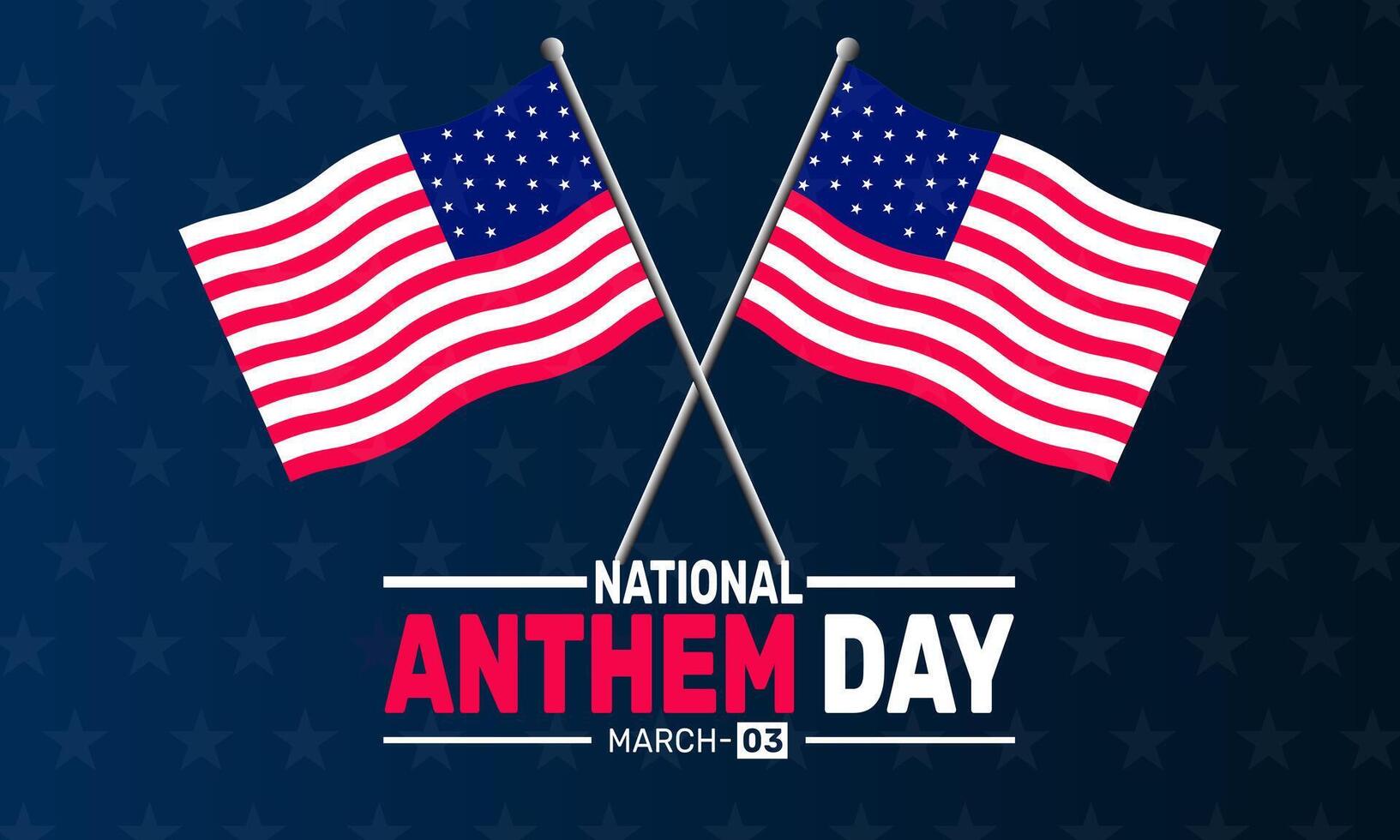 National Anthem Day is an opportunity to honor the national anthem role in national identity. Take time to reflect on its meaning and the pride it brings to citizens across the country. vector