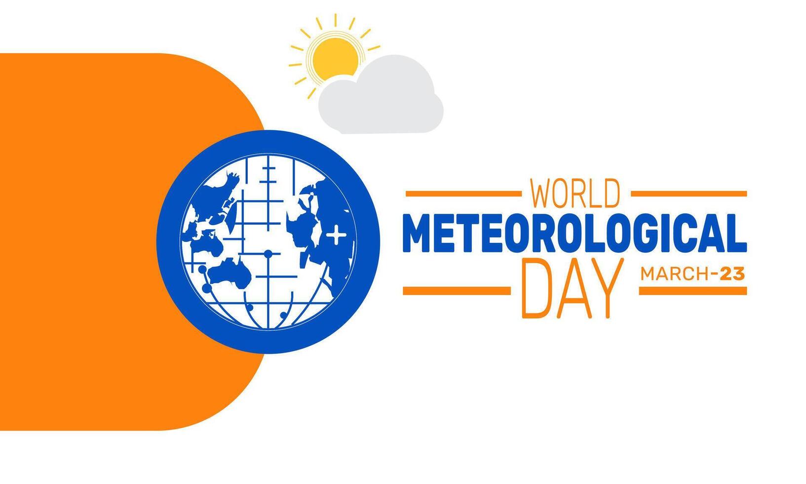 Celebrate World Meteorological Day by learning how weather impacts our lives and the need for accurate forecasts vector