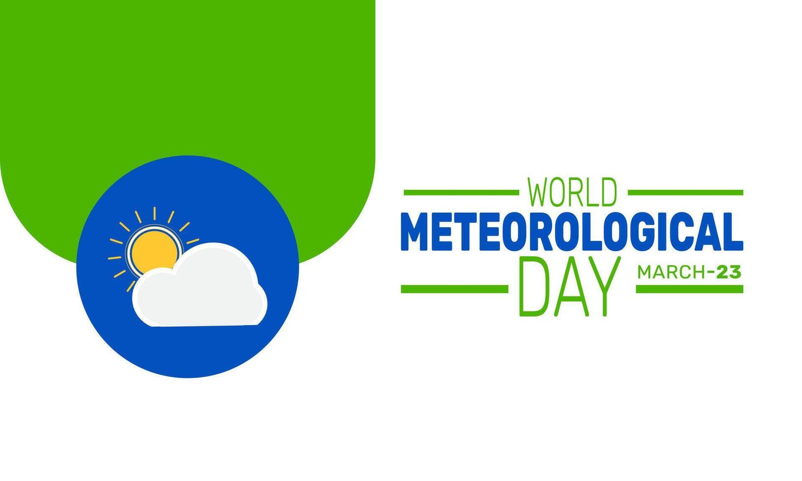 Weather matters World Meteorological Day promotes awareness of climate change and extreme weather preparedness vector