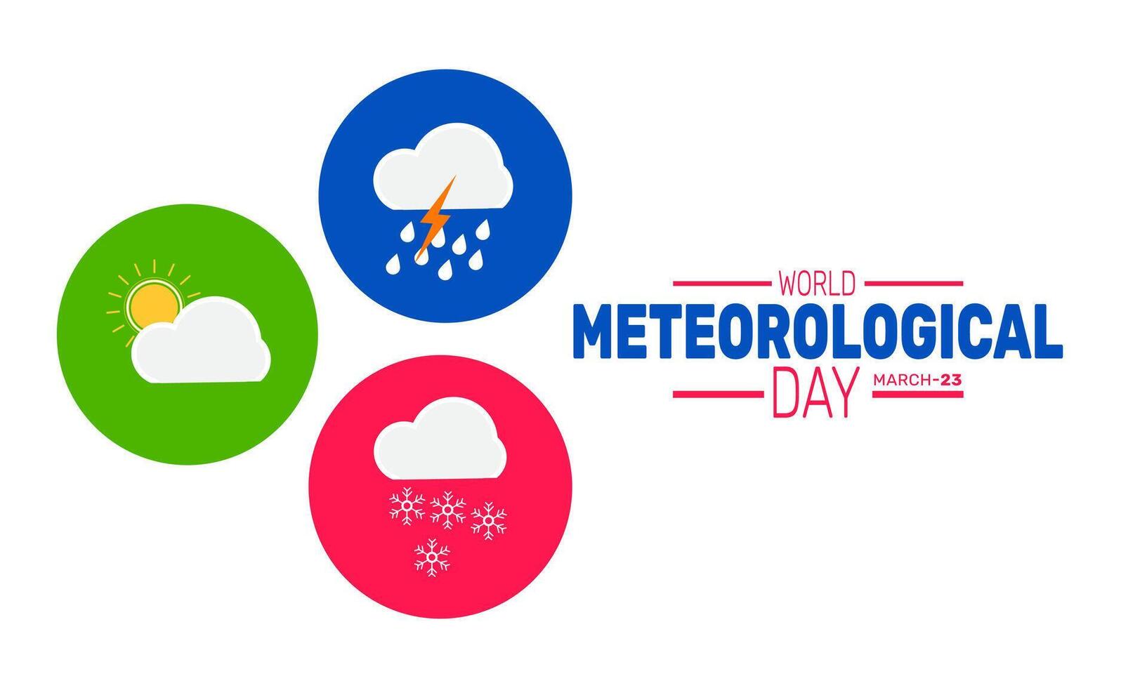 World Meteorological Day reminds us of the vital role weather services play in disaster prevention and agriculture vector