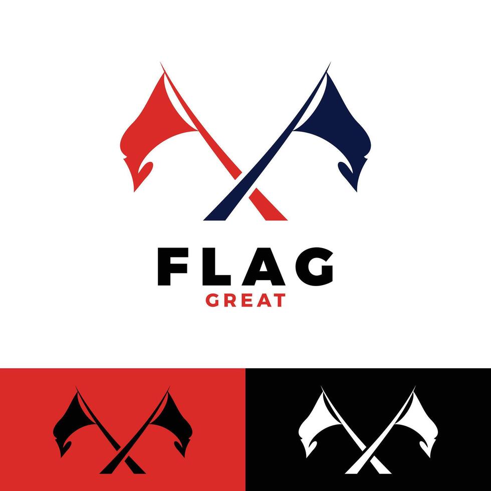 flags icon logo design template vector