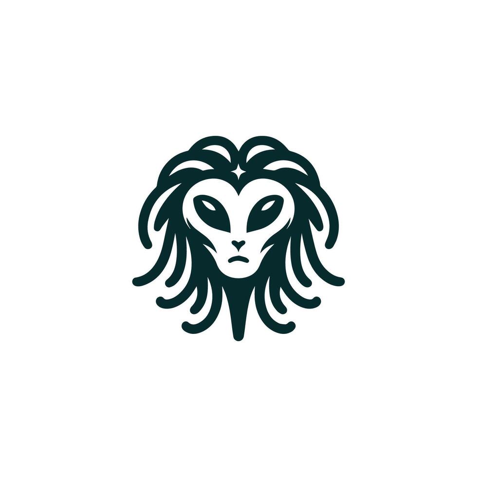 Alien Lion Logo vector