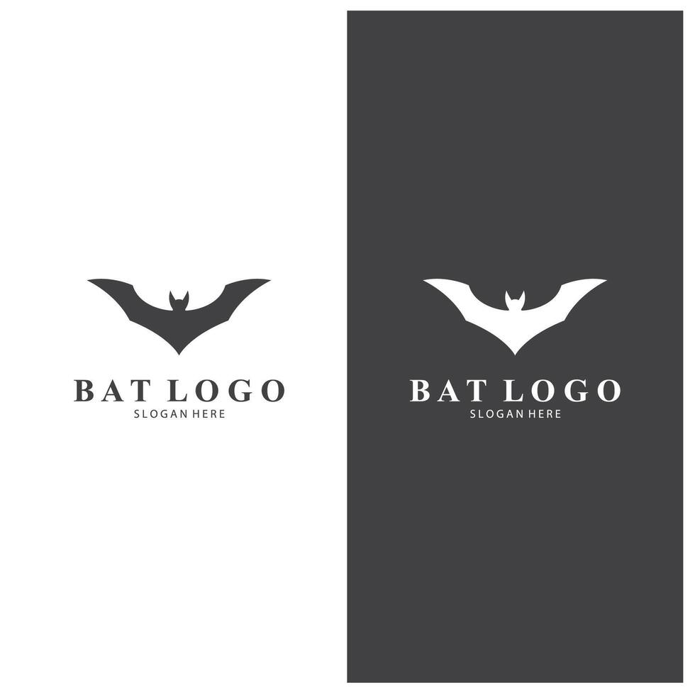 creative bat logo simple design template bat symbol illustration vector