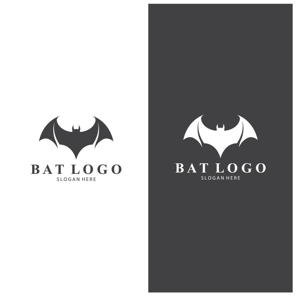 bat logo design template bat symbol illustration vector