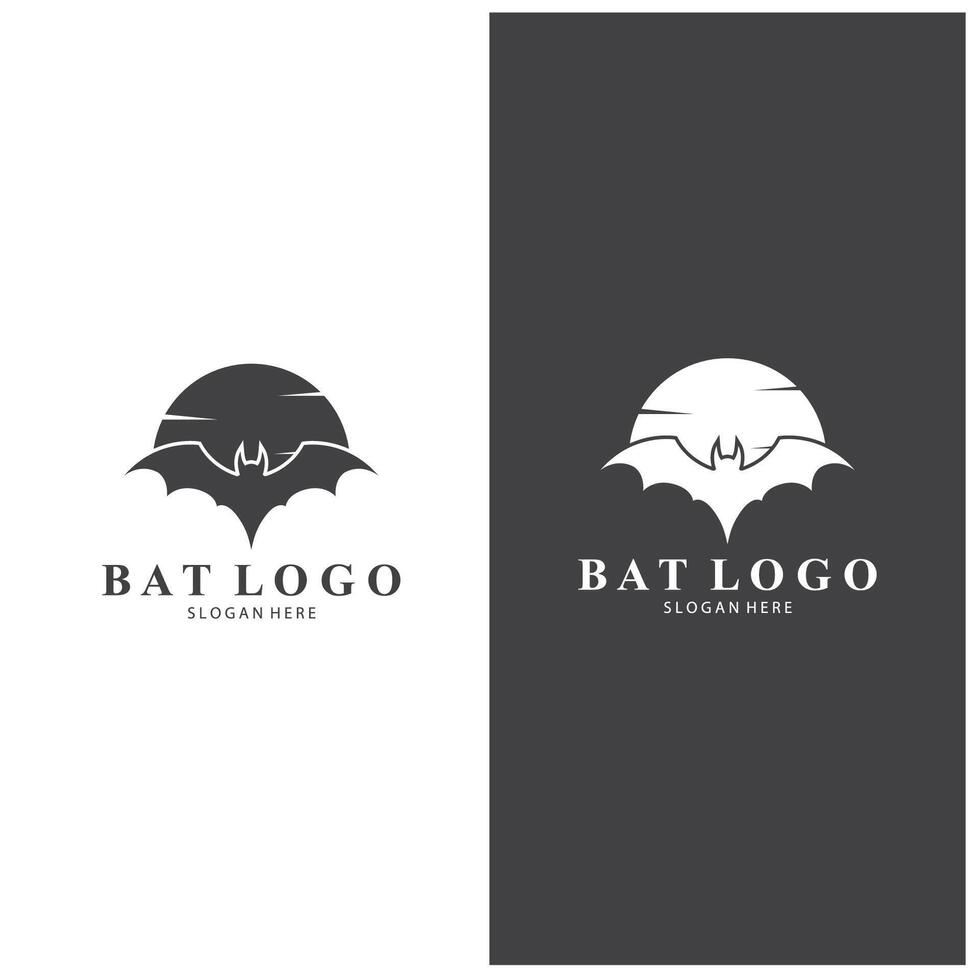 bat logo design template bat logo design illustration vector