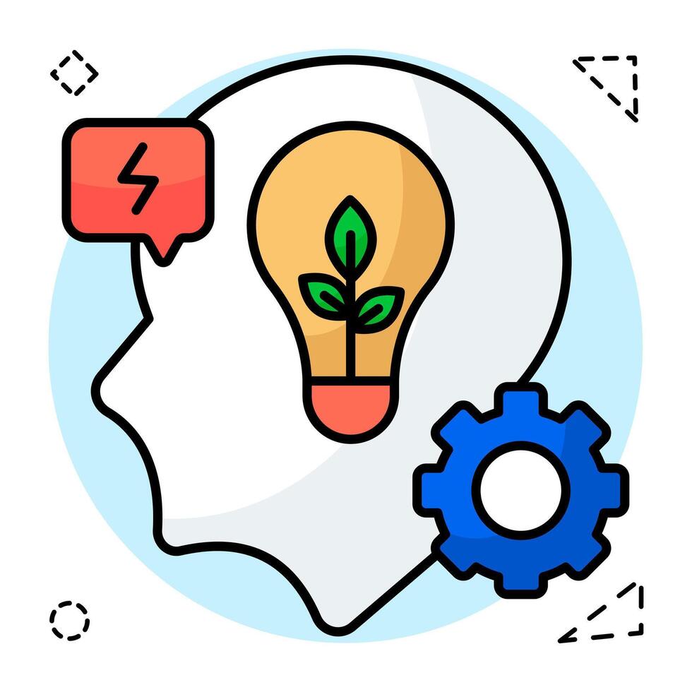 design icon of eco idea vector