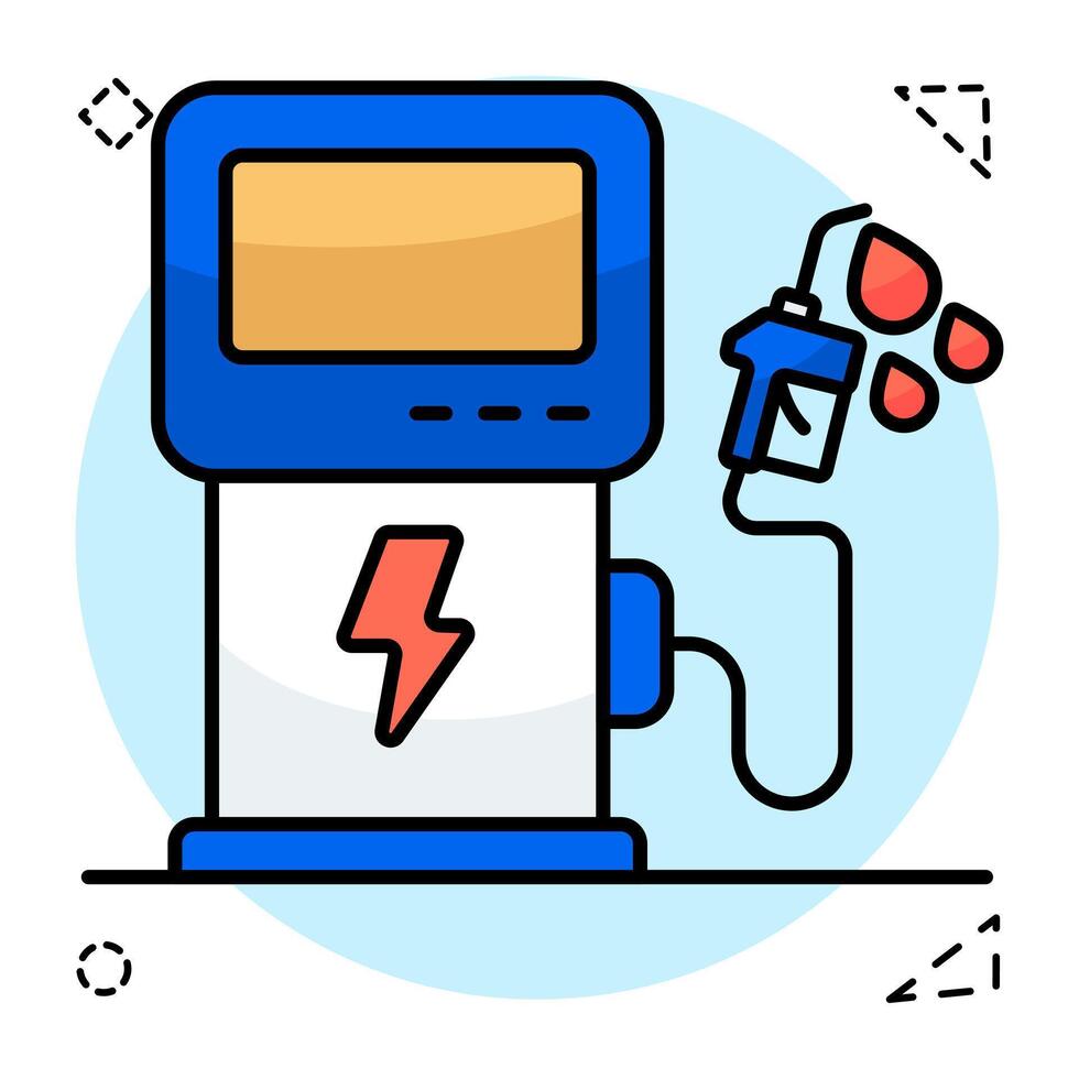 Premium icon of petrol pump vector