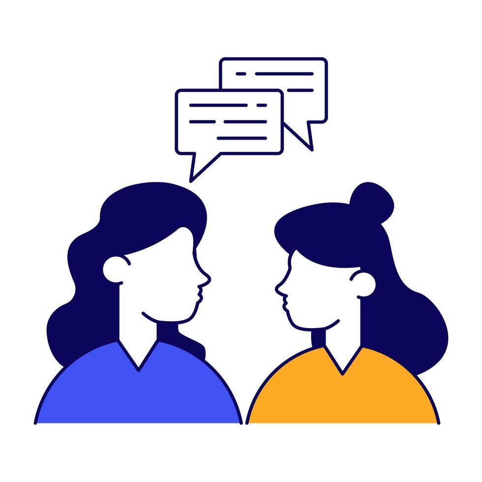 A design icon of chattings vector