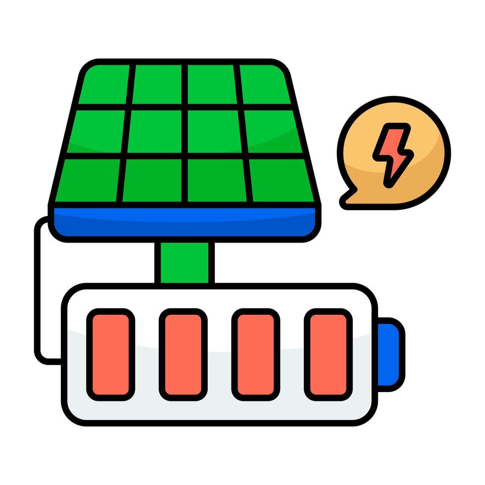 Perfect graphic icon of solar panels vector