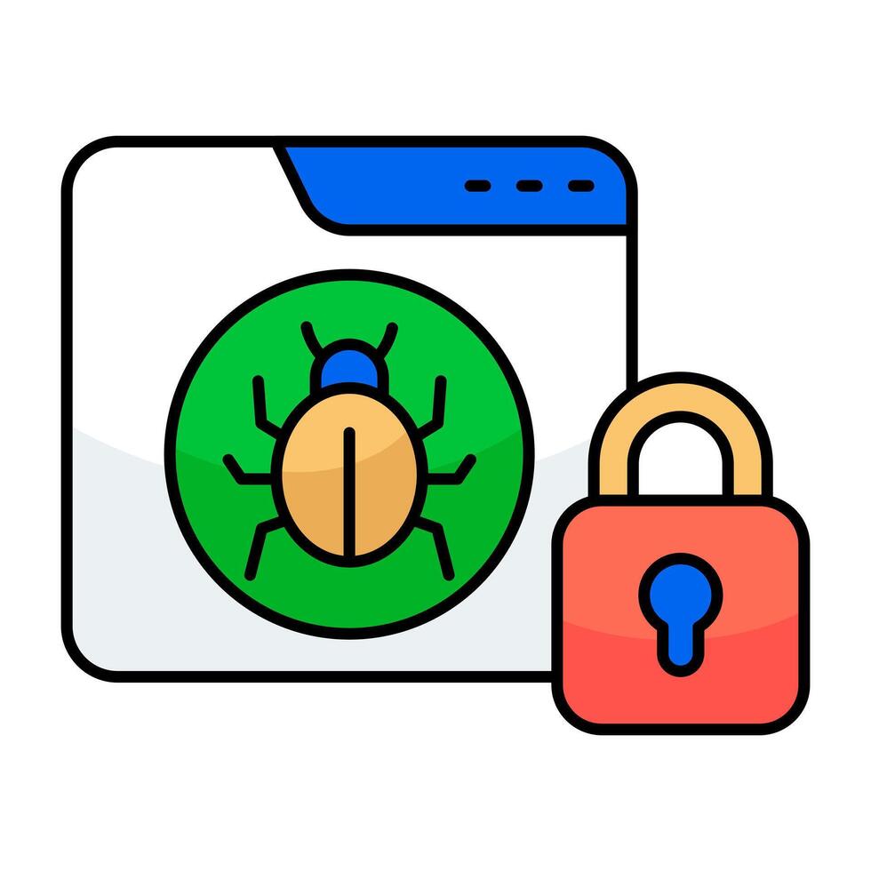 Perfect design icon of web virus vector