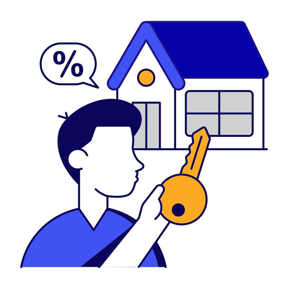 Vectors flat design of ownership