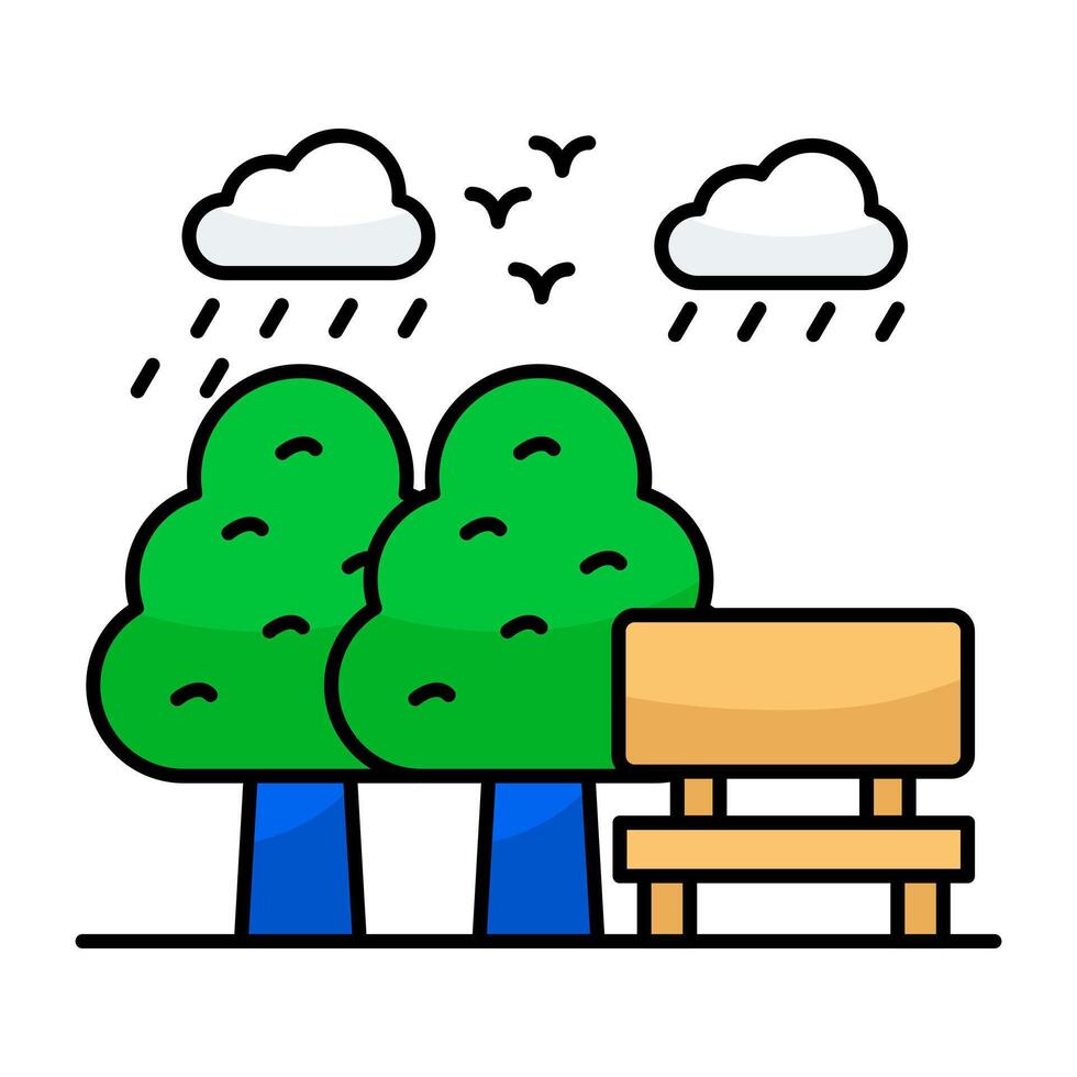 A icon of park landscapes vector