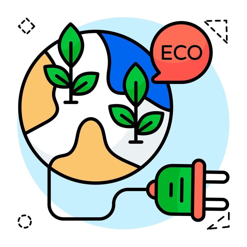 A design of global ecology vector