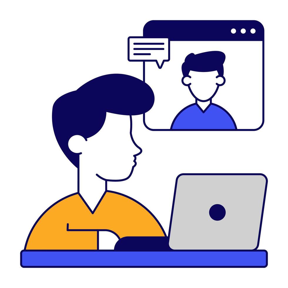 A design icon of videos call vector