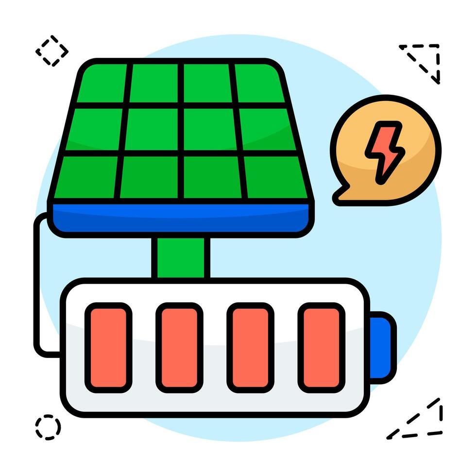 Perfect design of solar panel vector
